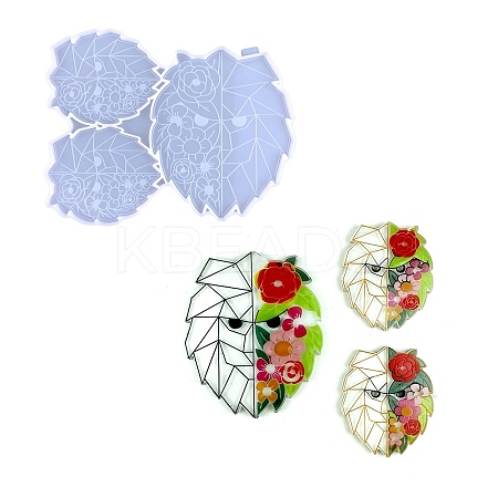 DIY Lion with Flower Cup Mat Silicone Molds LS-DIY-A034-01B-1
