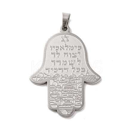 Non-Tarnish 304 Stainless Steel Pendants STAS-Z069-02P-1