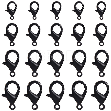 320Pcs 4 Styles Zinc Alloy Lobster Claw Clasps FIND-SC0013-13-1