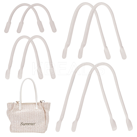 8Pcs 4 Style PU Leather Sew on Bag Handles PURS-WR0001-26A-1