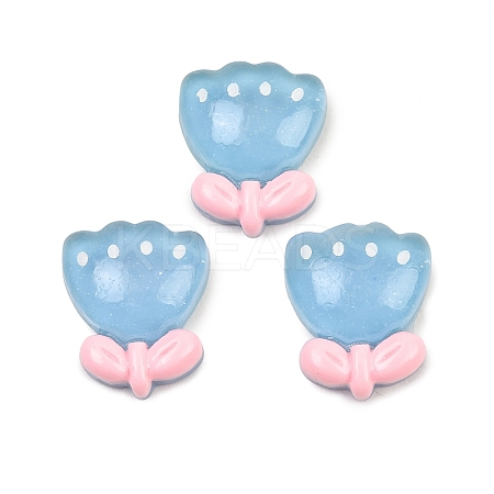 Translucent Resin Cabochons RESI-XCP0002-67A-1