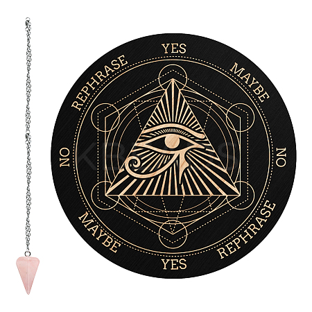 CRASPIRE 1Pc Cone/Spike/Pendulum Natural Rose Quartz Stone Pendants DIY-CP0007-74E-1