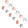 Electroplated 304 Stainless Steel Crimp Beads Covers STAS-UN0006-85-1