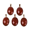 Natural Red Jasper Pendants G-Q606-92G-07-1