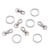 Alloy Swivel Lobster Claw Clasps FIND-TA0001-01P-3