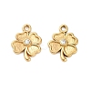 304 Stainless Steel Rhinestone Pendant STAS-U047-17G-1