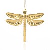 Golden Tone Alloy Enamel Insect Big Pendants ENAM-J033-06G-2