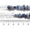Natural Quartz Crystal & Blue Aventurine(Dyed & Heated) Beads Strands G-L610-A28-01-5