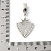 Brass Micro Pave Cubic Zirconia Pendants KK-U047-06P-3