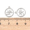304 Stainless Steel Charms STAS-D202-05P-3