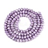 Anti-Tarnish Electroplate Rondelle Glass Beads Strands EGLA-T021-3mm-17-11-2