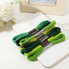 8 Skeins 8 Colors 6-Ply Polyester Embroidery Floss OCOR-CY0002-09C-7