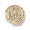 Golden Tone Wax Seal Brass Stamp Head DIY-B079-02G-25-1