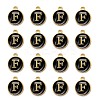 Golden Plated Alloy Charms X-ENAM-S118-02F-2
