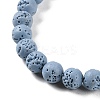 Synthetic Lava Rock Dyed Beads Strands G-H311-08B-06-4
