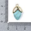 Synthetic Dyed Turquoise Pendants G-U019-03A-07-3