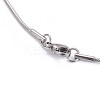 Non-Tarnish 304 Stainless Steel Herringbone Chain Necklaces LS-NJEW-F261-19P-2