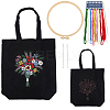 1 Set DIY Tote Bag Embroidery Kit DIY-CP0011-21A-1