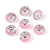 Transparent Resin Rondelle European Beads RESI-N044-02F-1