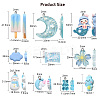 30Pcs 10 Styles Opaque & Transparent  Resin Pendants RESI-CJ0003-02-2