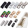 7 Styles Brass & Alloy Capsule Shoelace Buckles FIND-GA0007-32-1