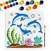 1Pc PET Hollow Out Drawing Painting Stencils DIY-MA0004-53C-1
