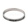 304 Stainless Steel Black Enamel Animal Skin Print Hinged Cuff Bangles for Women SA-CBAC920-02P-4