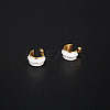 304 Stainless Steel Round Stud Earrings KA7490-1