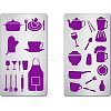 2Pcs 2 Style 304 Stainless Steel Cutting Dies Stencils DIY-FG0002-01-1