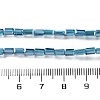 Electroplate Transparent Glass Beads Strands Pearl Luster Plated EGLA-H106-01A-PL04-4