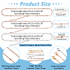 12Pcs 3 Colors 304 Stainless Steel Satellite Chain Necklaces Set for Men Women NJEW-NB0001-15-2