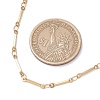 304 Stainless Steel Cuboid Bar Link Chain Necklaces for Women Men NJEW-JN05196-01-3