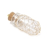 Glass Bottles Pendants PALLOY-JF03918-3