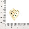 Brass Micro Pave Cubic Zirconia Pendants KK-D325-58G-02-3