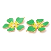 304 Stainless Steel Enamel Pendants STAS-K256-15G-03-2