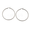 Tarnish Resistant 304 Stainless Steel Big Hoop Earrings EJEW-F105-04P-3