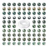 100Pcs 8mm Natural Moss Agate Round Beads DIY-LS0002-07-2