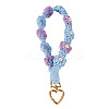 Cotton Braided Flower Pendant Decorations AJEW-TAC0030-032G-11-1