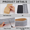 2Pcs Foam 3D Self-Adhesive Waterproof Wallpaper Border DIY-GF0010-19A-6