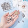 56pcs 7 style Tibetan Style Alloy Turtle/Tortoise Links Connectors & Pendants TIBEP-SC0001-99-3