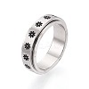 201 Stainless Steel Rotating Fidget Band Ring MATO-PW0001-059D-04-1