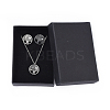 Stainless Steel Pendants Necklaces and Stud Earrings Jewelry Sets SJEW-JS01027-2