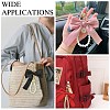 4Pcs 4 Colors Alloy Imitation Pearl Bowknot Keychains for Decorations ST-CJ0028-03-7