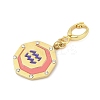 304 Stainless Steel Enamel Pendant Decoration STAS-S168-01G-11-2