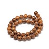 Natural Elephant Skin Jasper/Miriam Stone/Calligraphy Stone Bead Strands G-P075-20-10mm-2