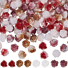 200Pcs 4 Colors Flower Resin Cabochons MRMJ-CY0001-01-1