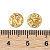 Ion Plating(IP) 304 Stainless Steel Textured Disc Charms STAS-Q336-11A-G-3