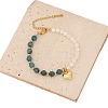Natural Apatite Beads Necklaces & Bracelets & Earrings Set WG83612-01-2