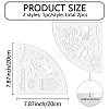 Acrylic Tie Dye Stencils Reusable Art Painting Template DIY-WH0429-003-2