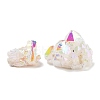 Electroplated Natural Druzy Quartz Crystal Cluster Ornaments LS-RABO-PW0001-179A-1
